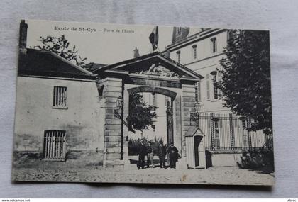 Ecole de saint Cyr, porte de l'école, Yvelines 78