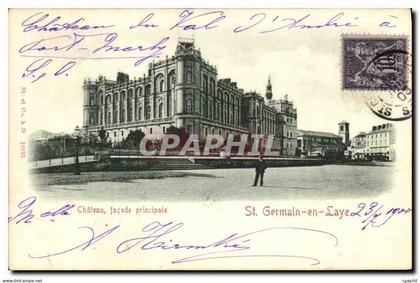 CPA St Germain en Laye Chateau Facade Principale