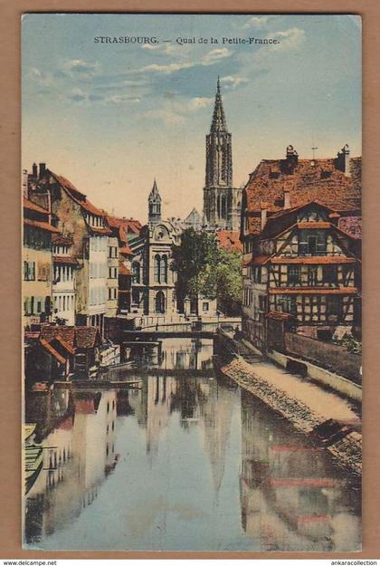AC - FRANCE STRASBOURG QUAI DE LA PETITE FRANCE POST CARD