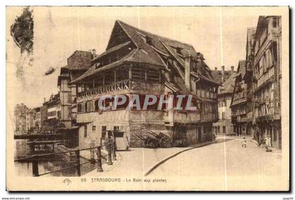 CPA Strasburg Le Bain aux plantes