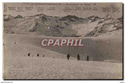 CPA Luchon Superbagneres Panorama Pris du Plateau Ski