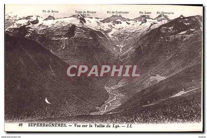 CPA Superbagneres Vue sur la Vallee du Lys