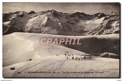 Superbagneres CPA Vue du plateau et la chaine des Pyrenees