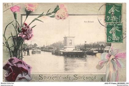AYOP7-0681-92 - Souvenir de SURESNES - La seine et ses bords - Bateaux