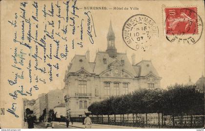 CPA Suresnes Hotel de Ville