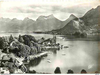 74 - Talloires - Lac d'Annecy - Baie de Talloires - Mention Photographie Véritable - Carte dentelée - CPSM grand format