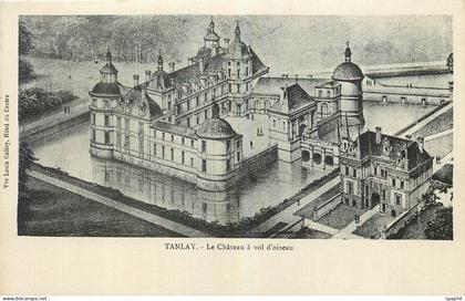 CPA Tanlay Le Chateau a vol d'oiseau