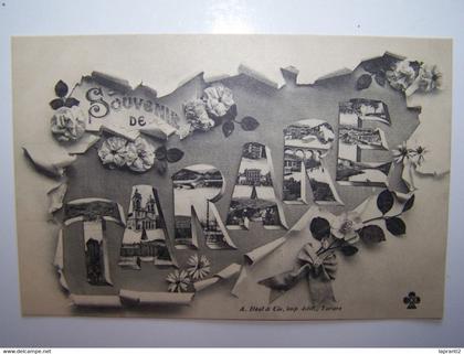 TARARE. RHONE. CARTE FANTAISIE MULTI-VUES.