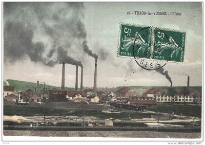 Carte Postale Ancienne de THAON les VOSGES