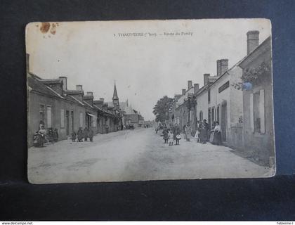 CPA - Thaumiers - Route du Pondy