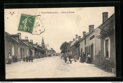 CPA Thaumiers, Route du Pondy