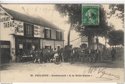 THIAIS  RESTAURANT   " A LA BELLE EPINE "