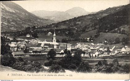 CPA Thones Vue Generale Et La Chaine Des Aravis