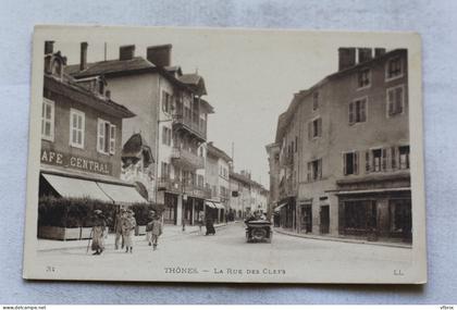 Thônes, la rue des clefs, Haute Savoie 74