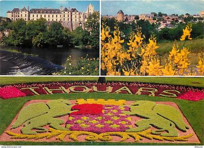 Carte Postale - 79 - Thouars - Multivues - Fleurs - Flamme Postale de Thouars - CPM - Voir Scans Recto-Verso - Poscard -
