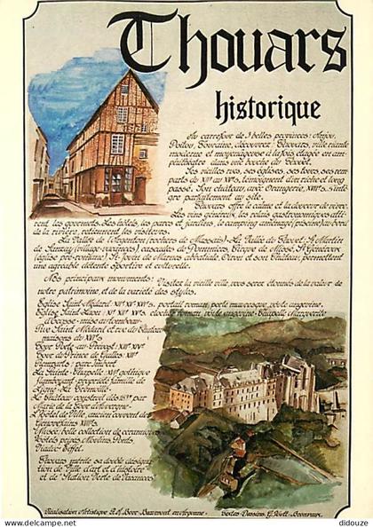 Carte Postale - 79 - Thouars - Thouars Historique - Cette carte postale est tirée du tableau touristique réalisé par les