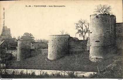 CPA Thouars Les Remparts