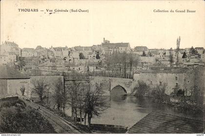 Thouars CPA Vue generale (sud ouest)