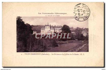 Thury Harcourt CPA Le chateau et colline de St Benin