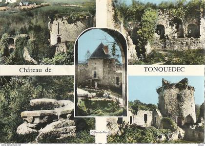 CPSM Château de Tonquedec vues multiples
