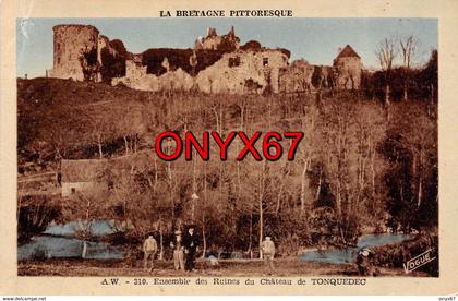 TONQUEDEC (Côte d'Armor)  Ruine du Château Edition Vogue    2 SCANS