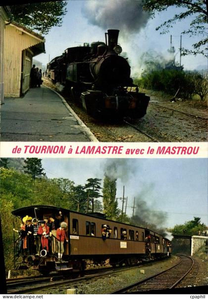 CPA Chemin de Fer du Vivarais Ligne Tournon Lamastre Ardeche France