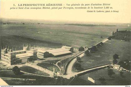 Carte Postale Ancienne - 78 - Toussus-le-noble - La perspective aérienne - vue générale aérienne  du parc d'aviation blé