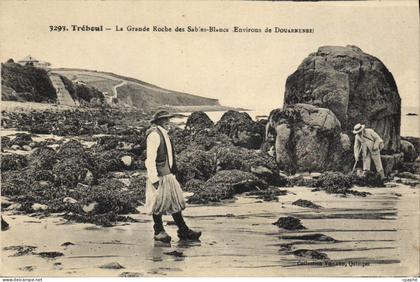 CPA Treboul la grande Roche des Sables Blancs environs Douarnenez