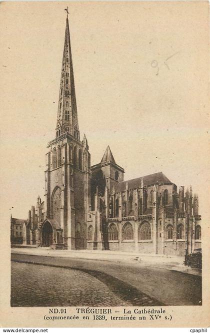 CPA Treguier La Cathedrale