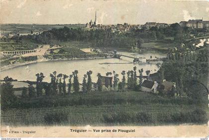 CPA Treguier Vue prise de Plouguiel
