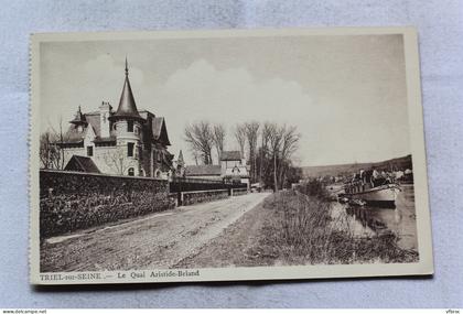 Triel sur Seine, le quai Aristide Briand, Yvelines 78