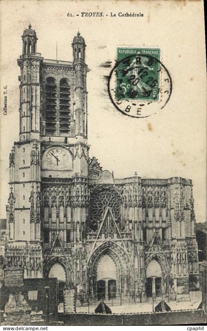 CPA Troyes La Cathedrale Troyes