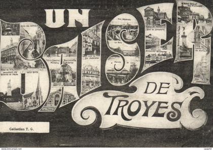 Troyes - Souvenir - Un baiser de Troyes - CPA
