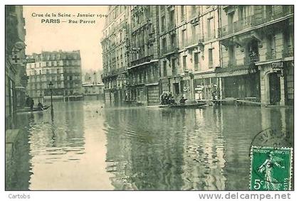 75 PARIS Inondations 1910 Rue Parrot