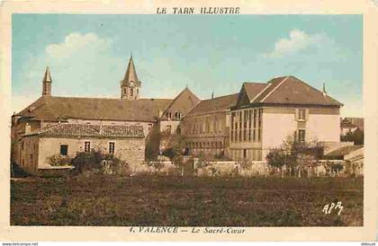 Carte Postale Ancienne - 81 - Valence d'Albigeois - Le Sacré-Coeur  - Colorisée - Correspondance - Oblitération ronde de