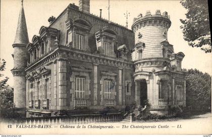CPA Vals les Bains Chateau de la Chataigneraie