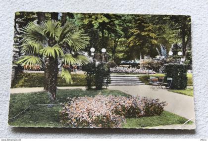 E130, Cpsm 1962, Vals les bains, les jardins du casino, Ardèche 07