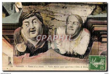 CPA Vannes Vannes et sa Vieille Maison ayant appartenu a Gilles Brelage