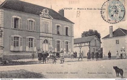 89 - YONNE - VENOY - 10957 - mairie et école des garçons