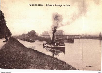 Carte Postale ancienne de  VERBERIE - Ecluse & barrage