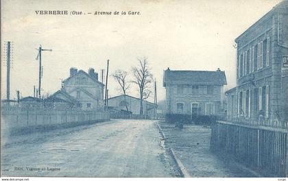 CPA Verberie Avenu de la Gare