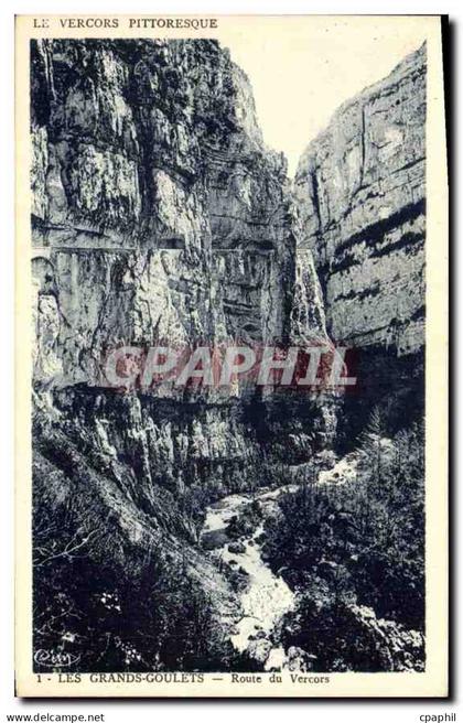 CPA Le Vercors Pittoresque les grands Goulets Route du Vercors