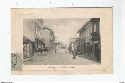 VERFEIL (HAUTE GARONNE)  VUE DU FAUBOURG (CAFE PUB PICON BYRRH ET PETITE ANIMATION)