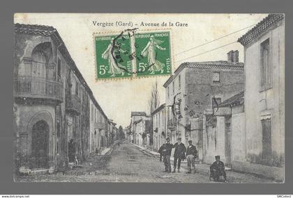 Vergèze, avenue de la gare (1874)