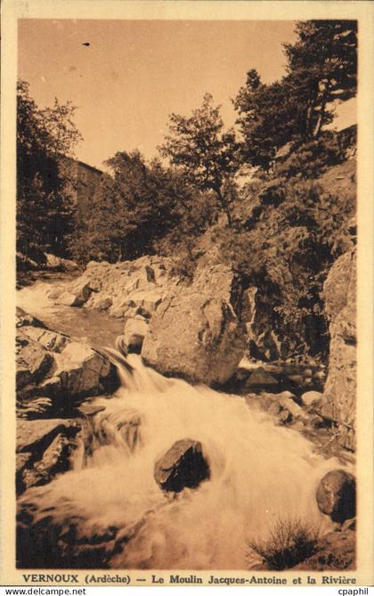 CPA Vernoux Le Moulin Jacques Antoines et la Riviere