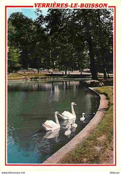 91 - Verrières le Buisson - Le lac - Cygnes - Flamme Postale de Antony - CPM - Voir Scans Recto-Verso