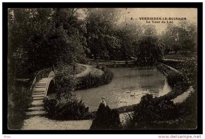 91 Verrières-le-Buisson passerelle lac D91D K91064K C91645C RH087907