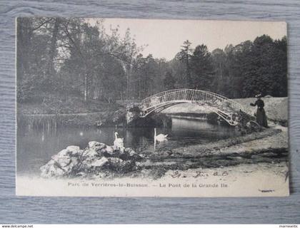 cpa Verrières le buisson(91)le pont de la grande île