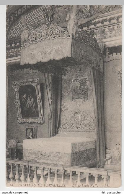 (82113) AK Versailles, Schloss, Château, Schlafzimmer, vor 1945