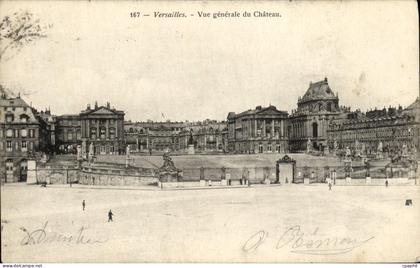 CPA Versailles Vue Generale du chateau